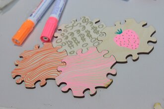 Gestalten von Blankopuzzles aus Birkensperrholz